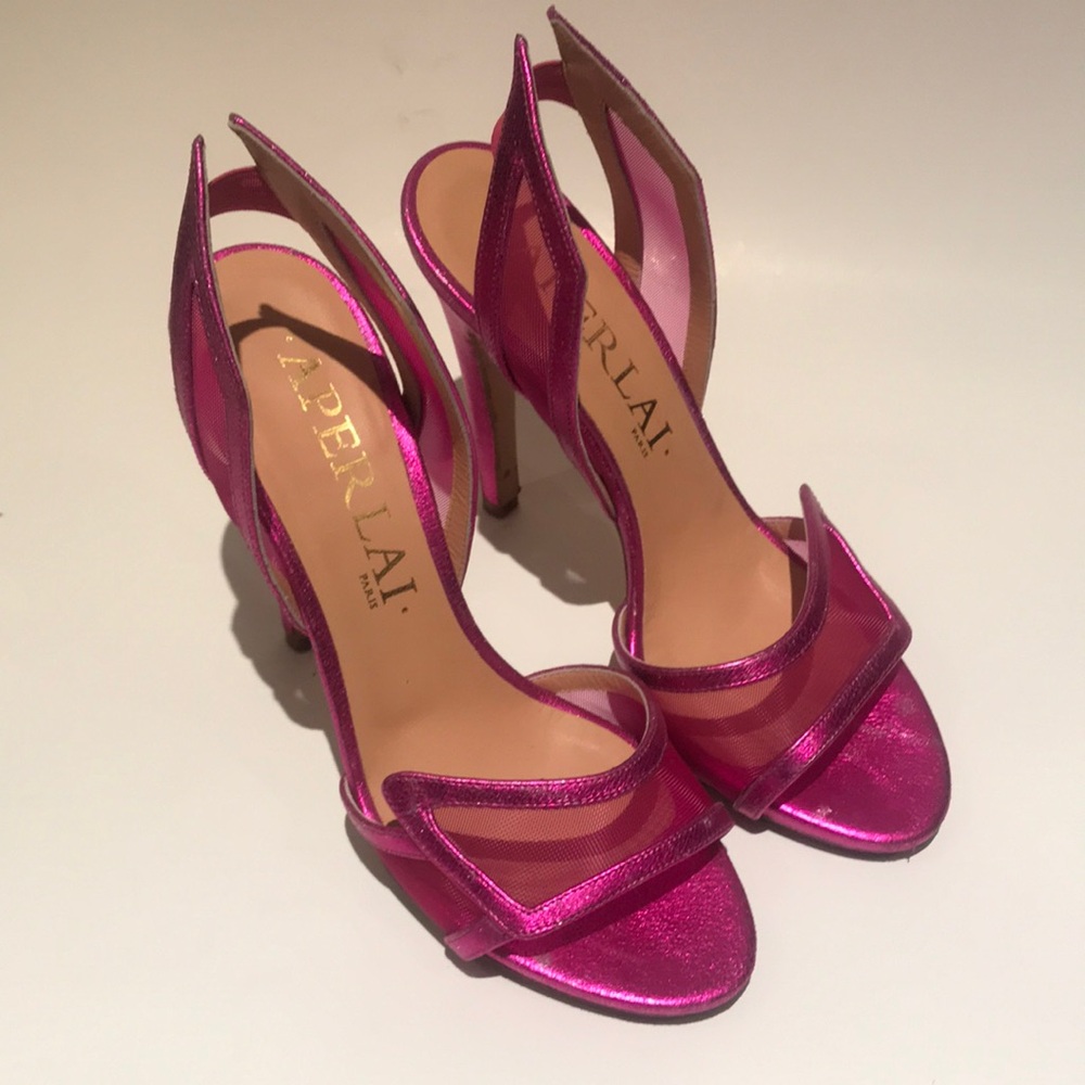 Aperlai Leather Heels-Made in Italy